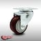 Service Caster 3 Inch SS Maroon Polyurethane Wheel Swivel Top Plate Caster SCC-SS20S314-PPUB-MRN - alternate 1